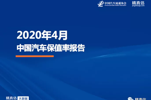 2020年4月中国汽车保值率：自主品牌保值率显著上...